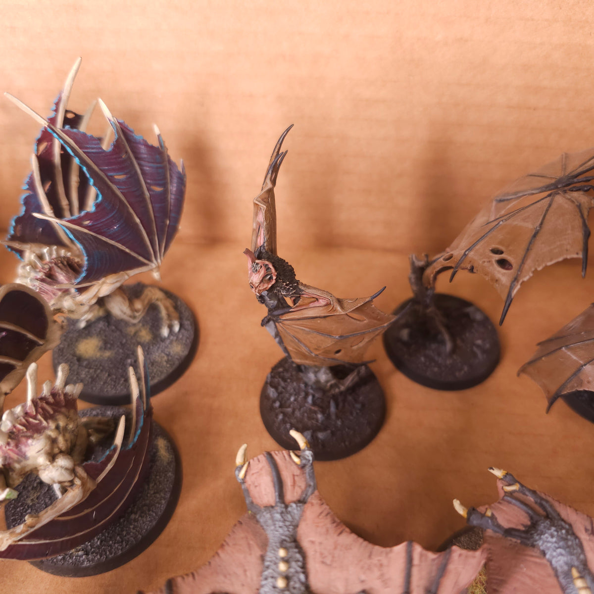 Age of Sigmar - Soulblight Gravelords and Flesh-eater Courts - Painted Mixed Winged Death Creatures