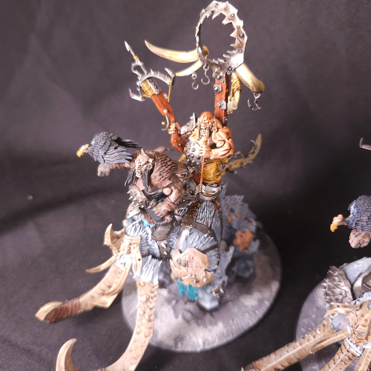 Age of Sigmar / The Old World - Ogor Mawtribes / Ogre Kingdoms - Painted Beastclaw Monsters with Removable Assemblies