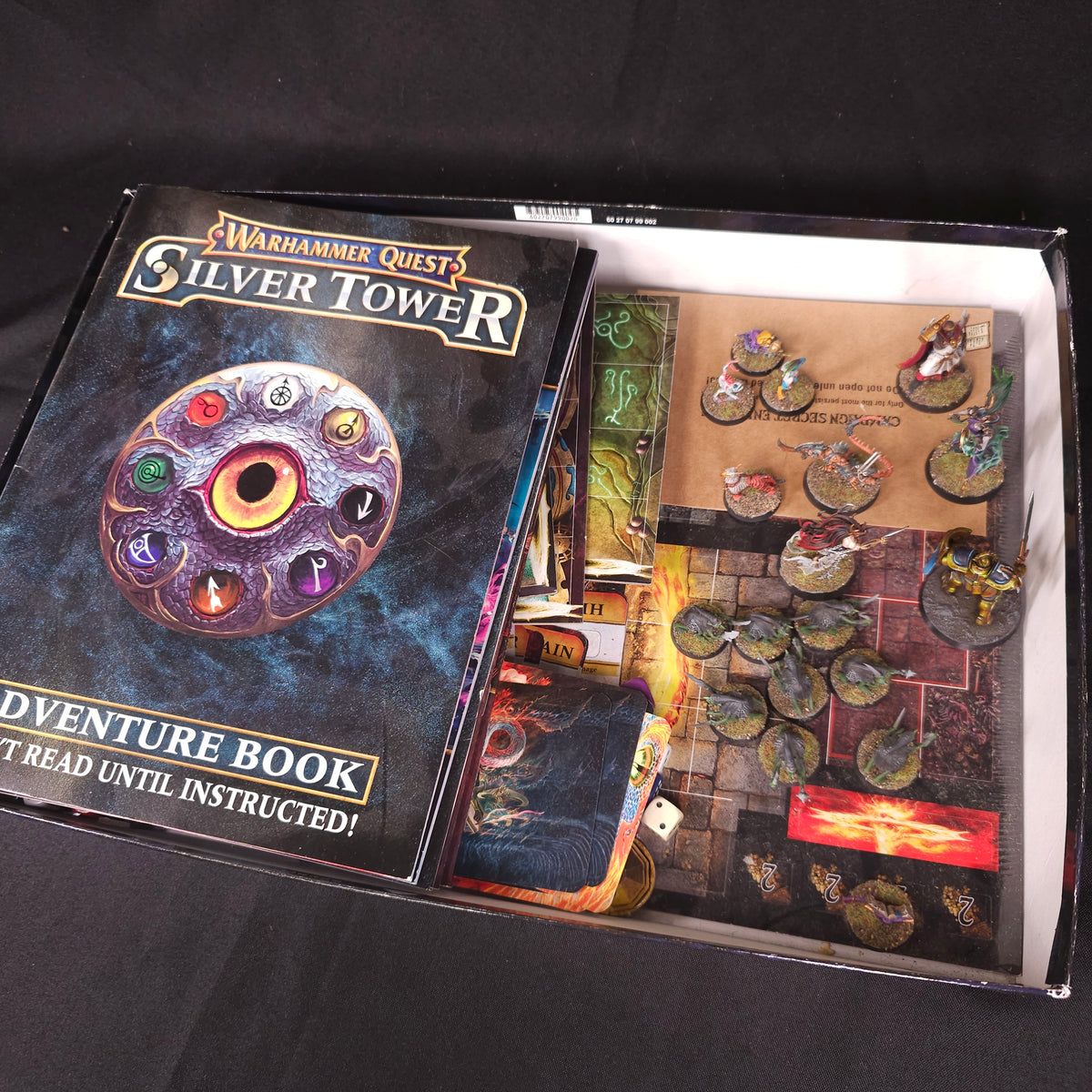 Warhammer Quest - Silver Tower - Painted Miniatures and Incomplete Game Components