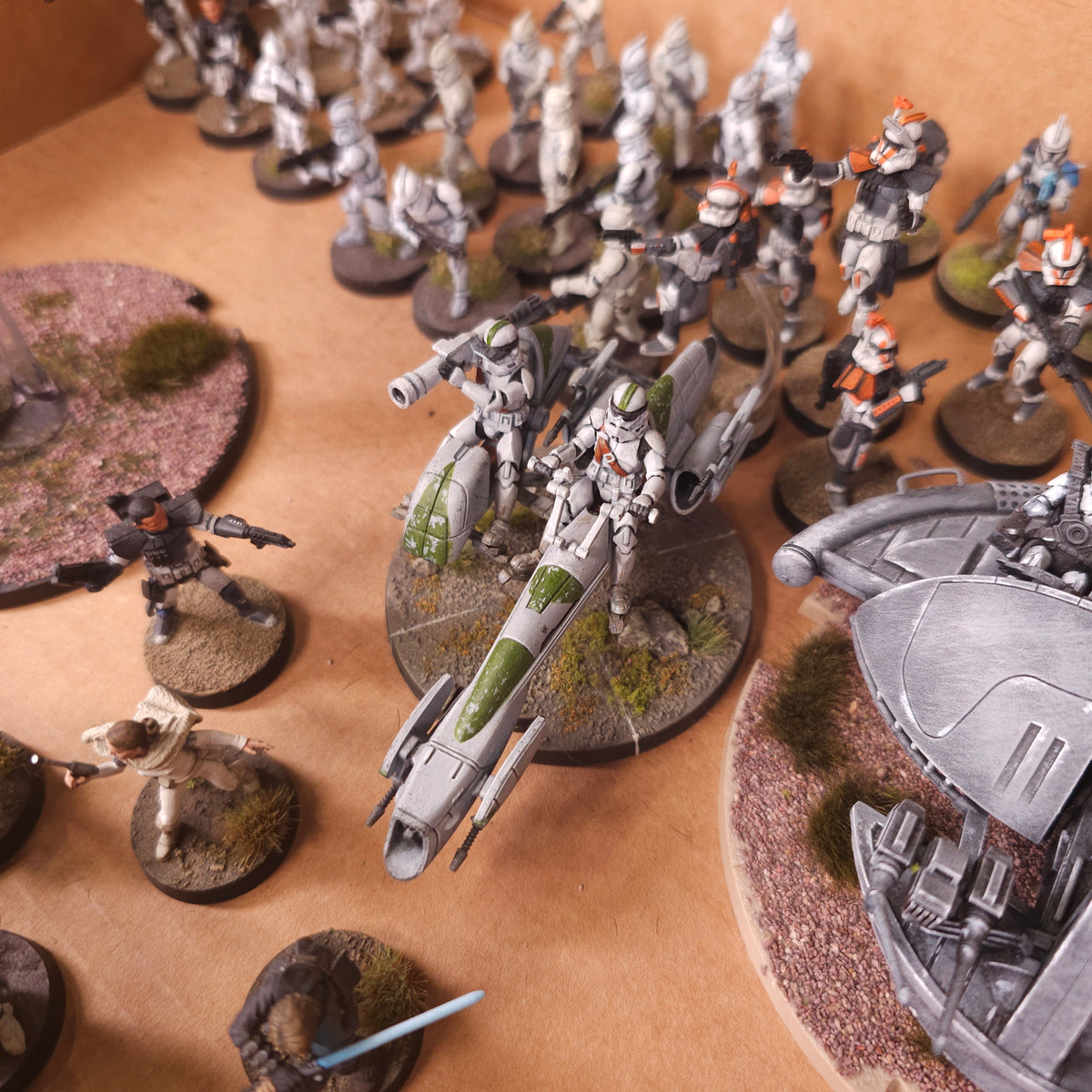 Star Wars: Legion - Galactic Republic - Painted Infantry, Heroes and Support Vehicles