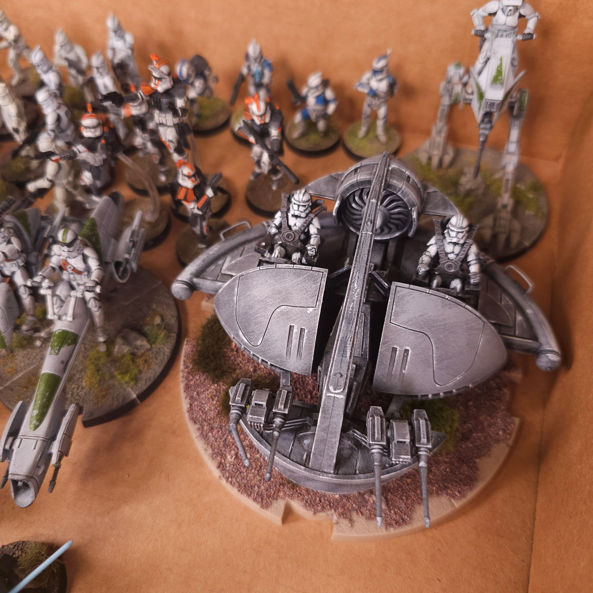 Star Wars: Legion - Galactic Republic - Painted Infantry, Heroes and Support Vehicles