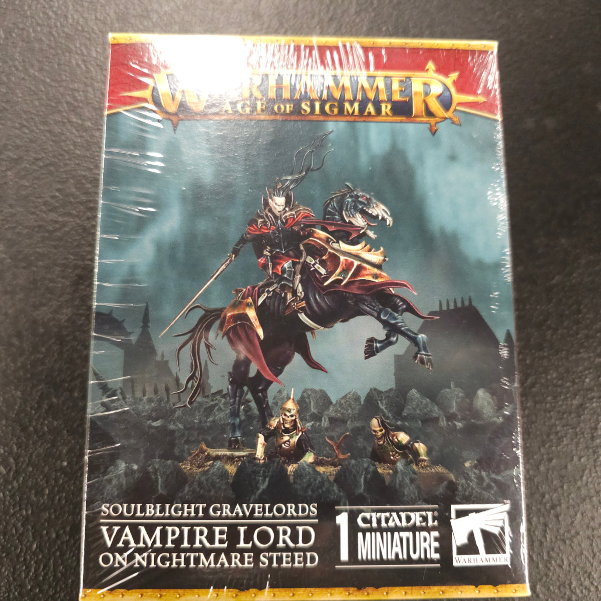 Actual box of Vampire Lord on Nightmare Steed — lot 017