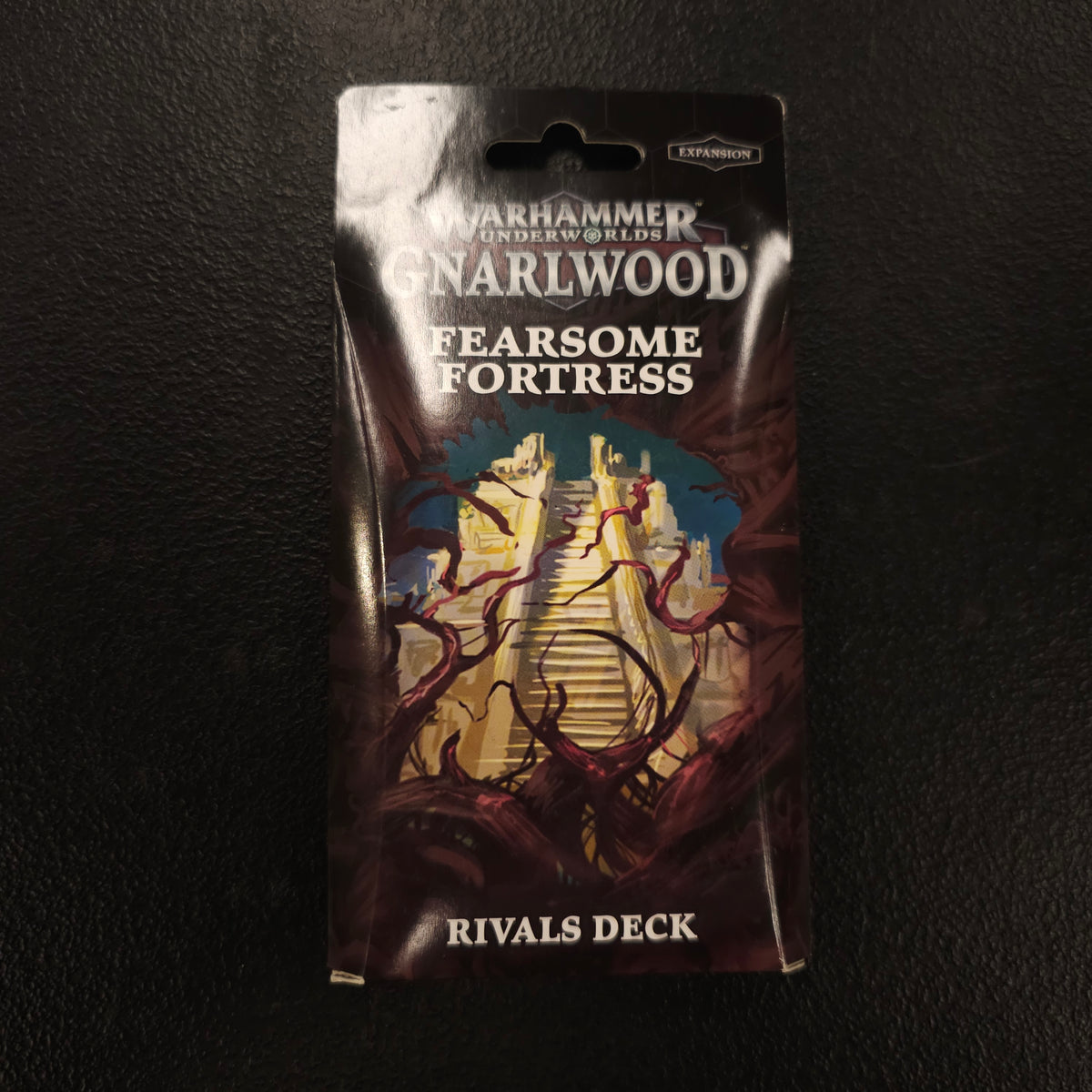 Actual packaging of Gnarlwood: Fearsome Fortress Rivals Deck — lot 038