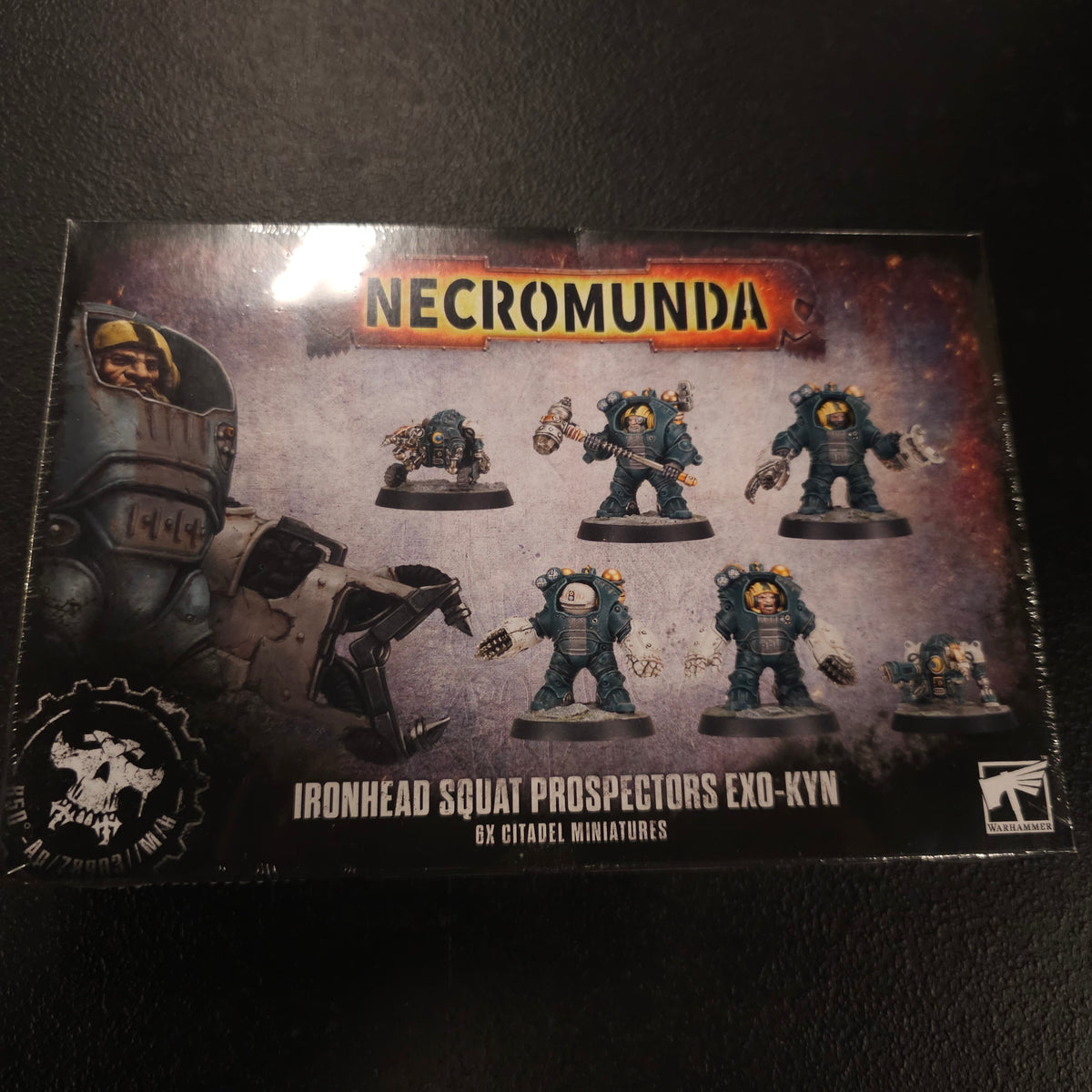 Ironhead Squat Prospectors Exo-kyn - actual retail packaging, front view