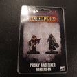 Proxy and Fixer Hangers-on - actual retail packaging, front view