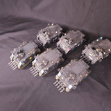 Painted Black-and-Gold Rhino Transport Group - full lot