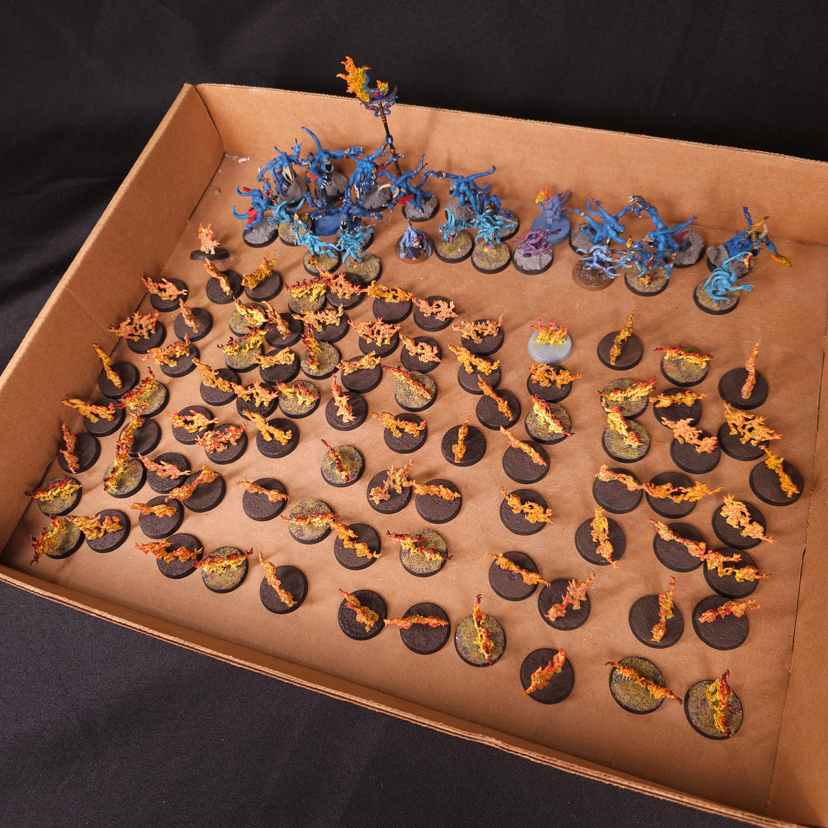 Painted Blue and Brimstone Horrors - Mixed Bases - full lot