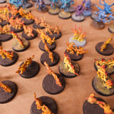 Painted Blue and Brimstone Horrors - Mixed Bases - detail 2