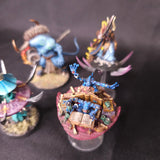 Painted Disc Sorcerers and Blue Scribes - detail 1