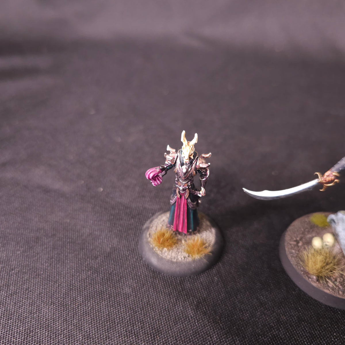 Painted Slaanesh Characters and Mounted Champion - detail 2