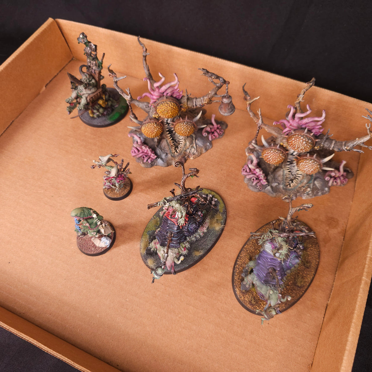 Nurgle Daemon Characters and Gnarlmaws - full lot overview
