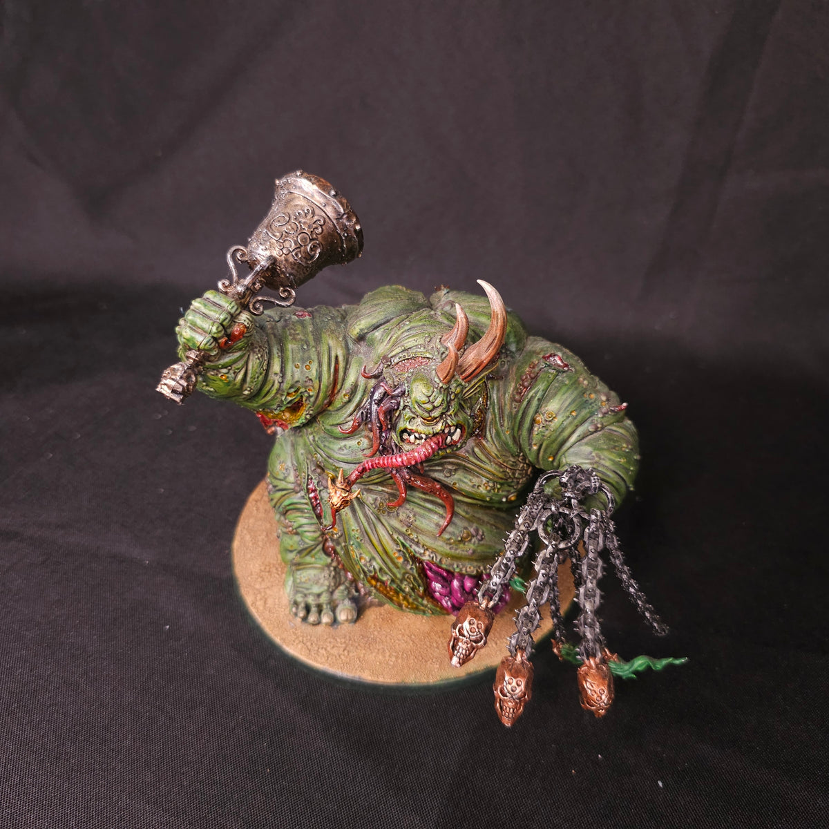 Great Unclean One - Plastic Bell and Flail - full lot overview