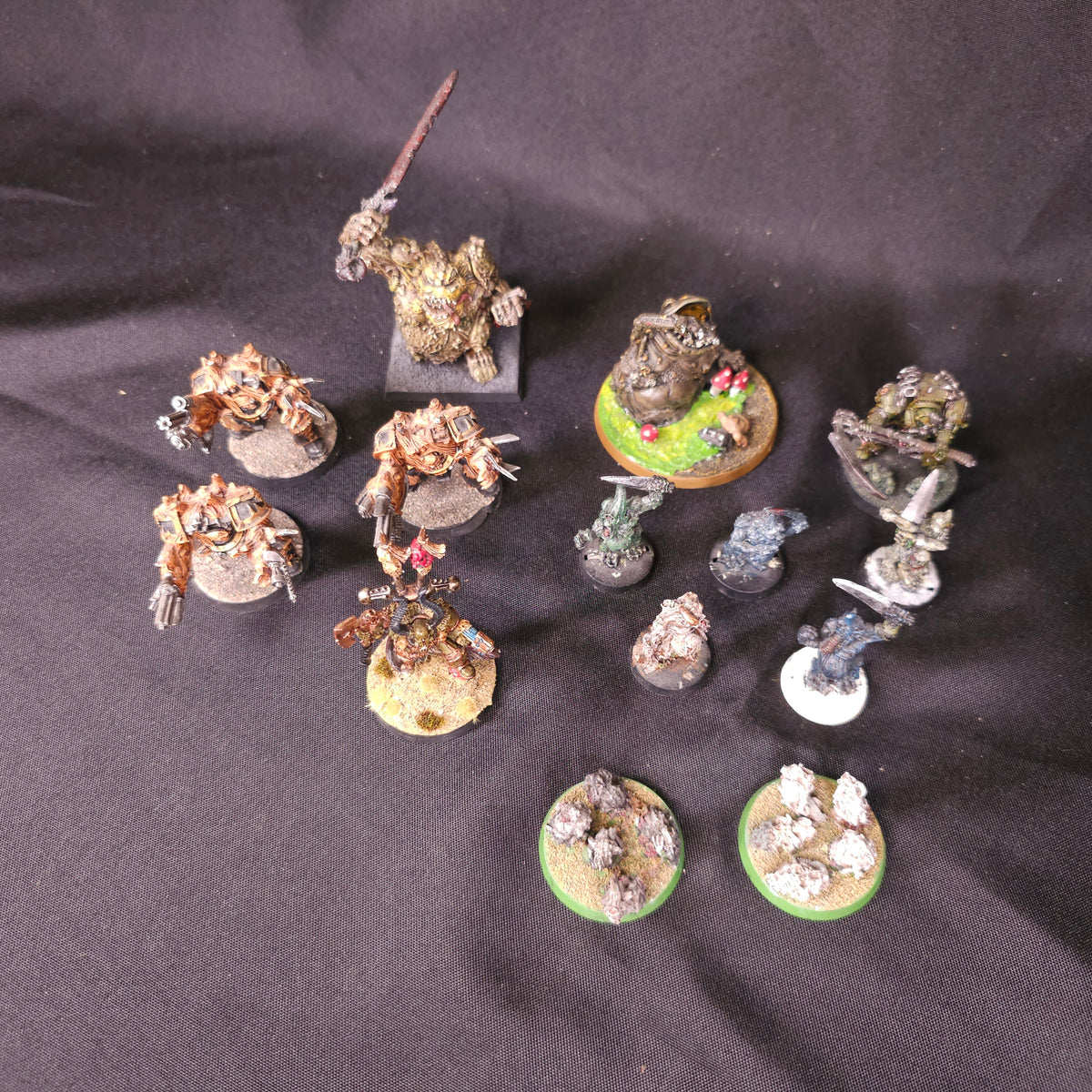 Classic Metal Nurgle Daemons and Characters - full lot overview