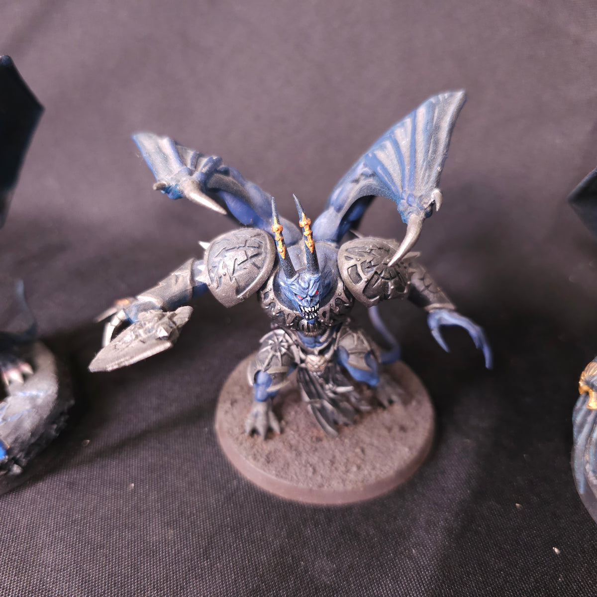Winged Daemon Princes - Blue and Silver - photograph 3, alternate view or detail