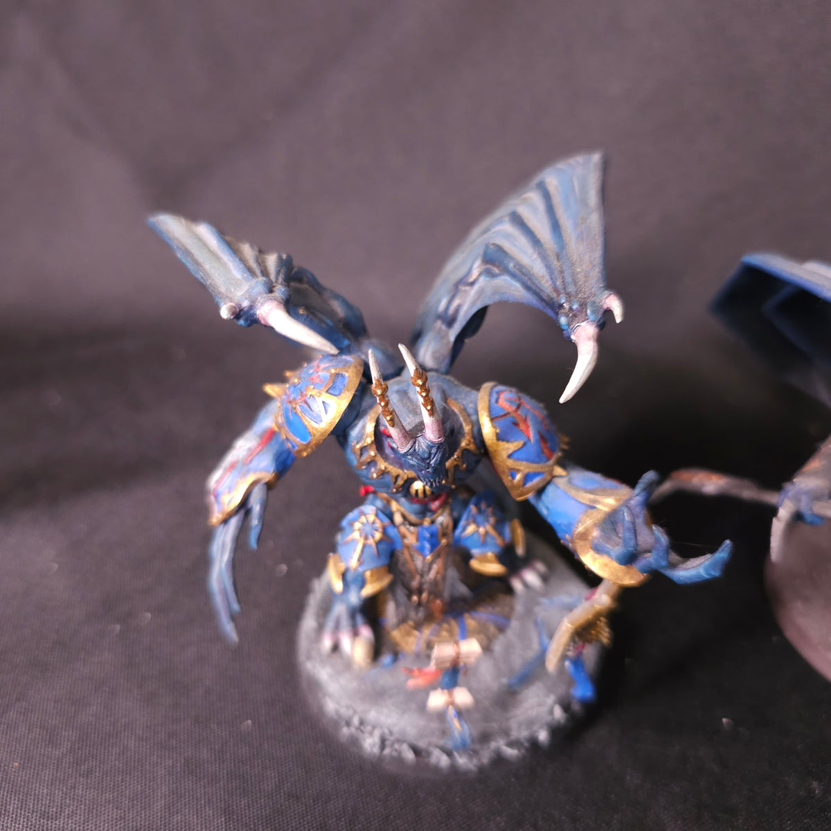 Winged Daemon Princes - Blue and Silver - photograph 4, alternate view or detail