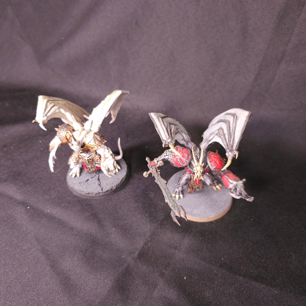 Winged Daemon Princes - Pale and Red - full lot overview