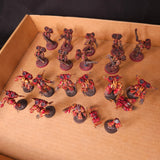 Khorne Themed Raptors and Warp Talons - entire lot overview
