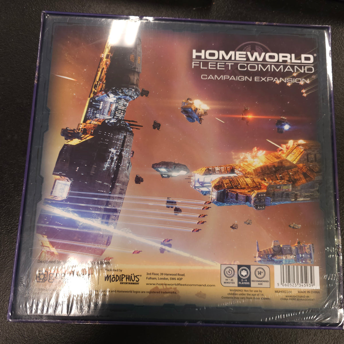 Homeworld Fleet Command Campaign Expansion box back and product label