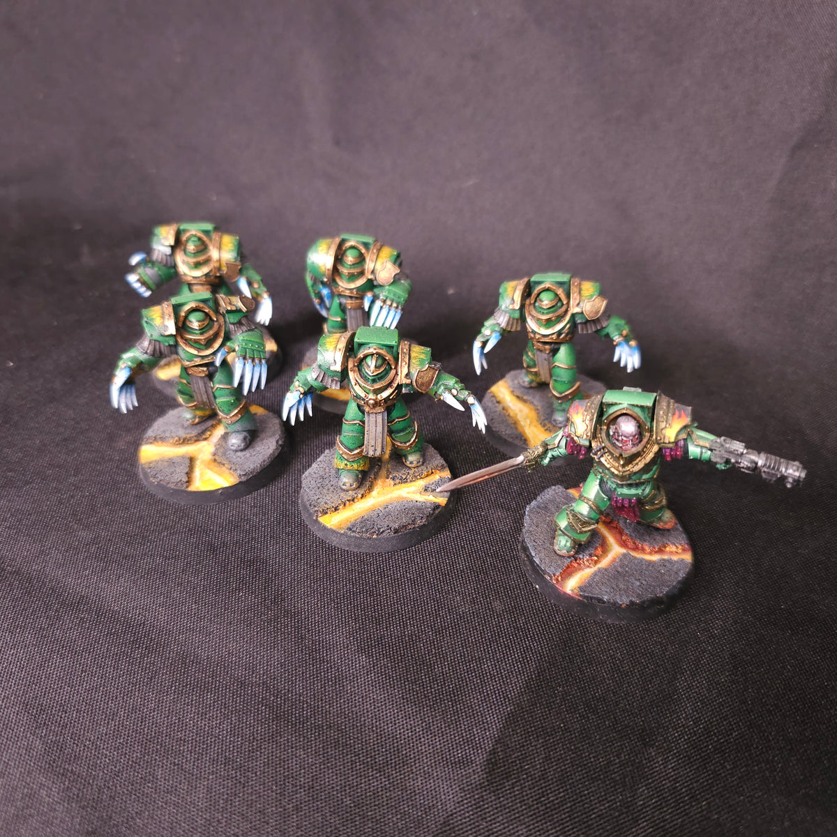 Salamanders - Cataphractii Terminators and Praetor - full lot overview