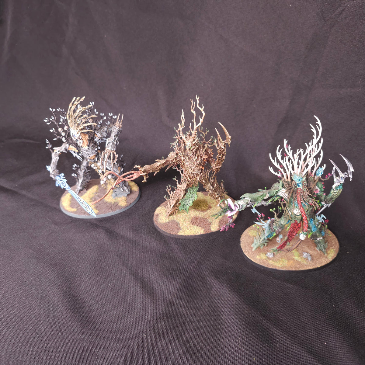 Sylvaneth - Treelord Trio - Pale Branches - full lot overview