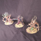 Sylvaneth - Treelord Trio - Pink and Green - full lot overview