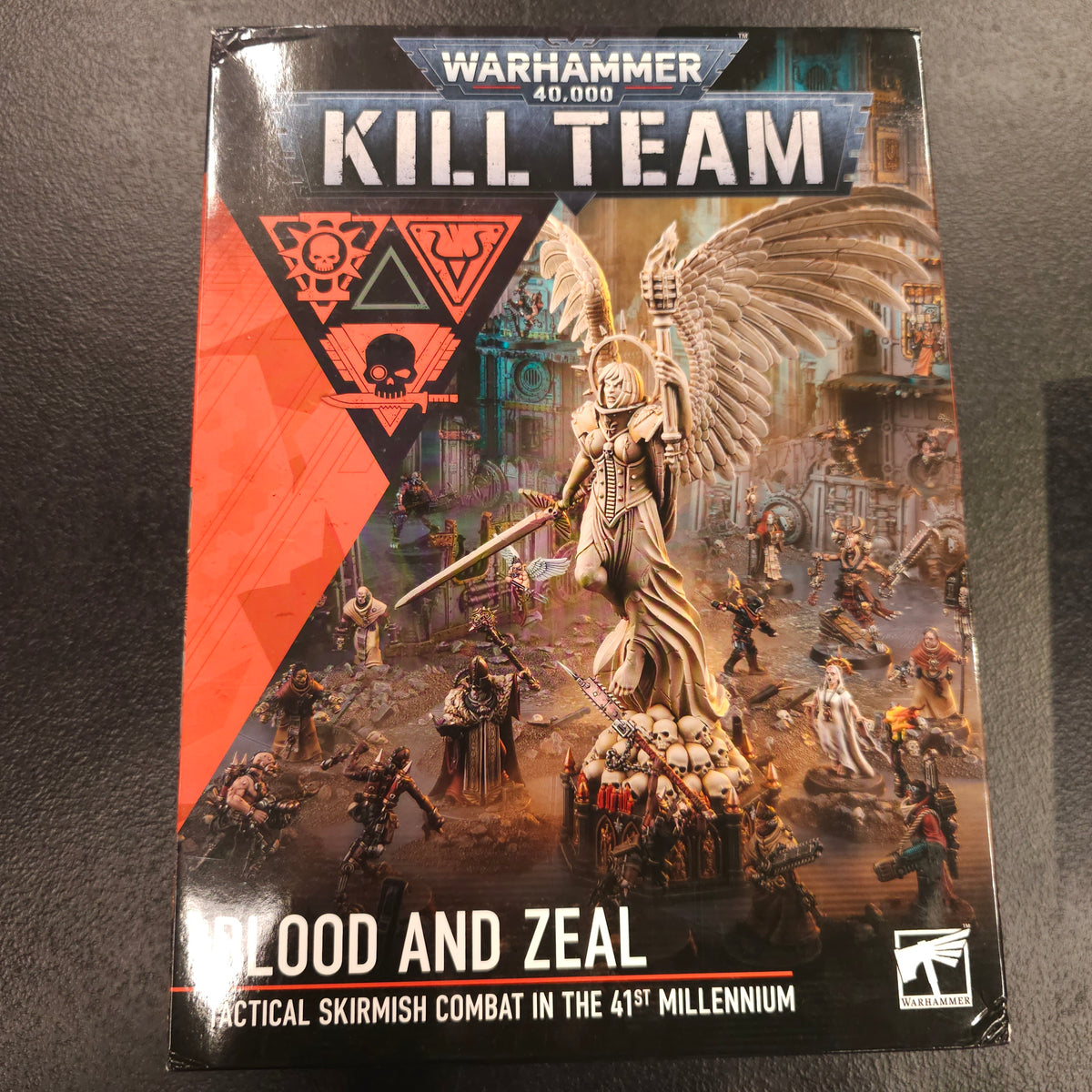 Front of the actual Kill Team: Blood and Zeal (2025) retail box