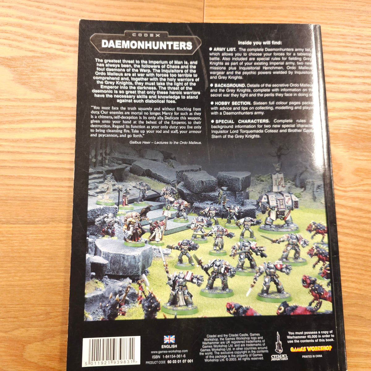 Warhammer 40,000 - Codex: Daemonhunters (China printing) - 3rd edition; 2003 — photo 2 of 2