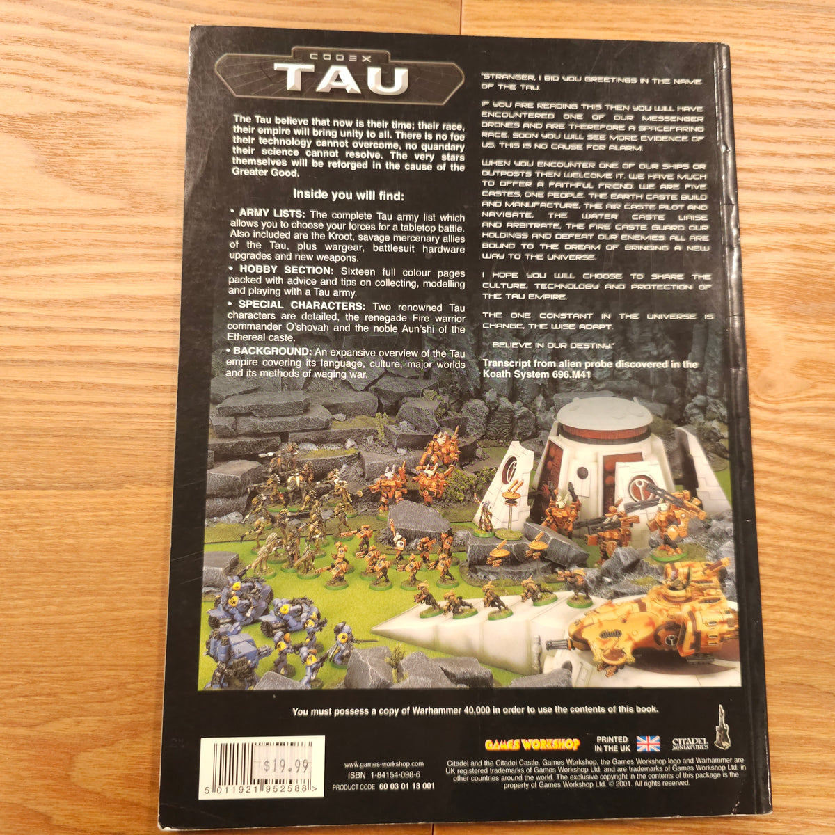 Warhammer 40,000 - Codex: Tau - 3rd edition; 2001 — photo 2 of 2