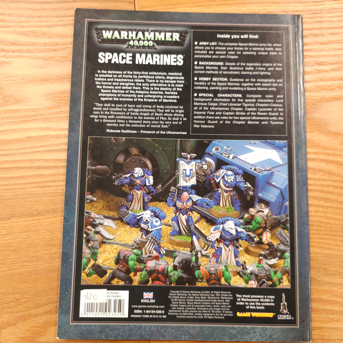 Warhammer 40,000 - Codex: Space Marines - 4th edition; 2004 — photo 2 of 2