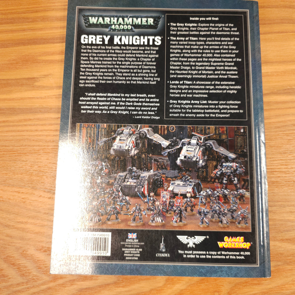 Warhammer 40,000 - Codex: Grey Knights - 5th edition; 2011 — photo 2 of 2