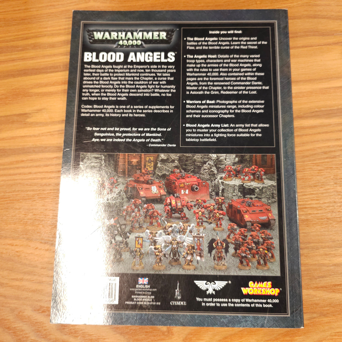 Warhammer 40,000 - Codex: Blood Angels - 5th edition; 2010 — photo 2 of 2