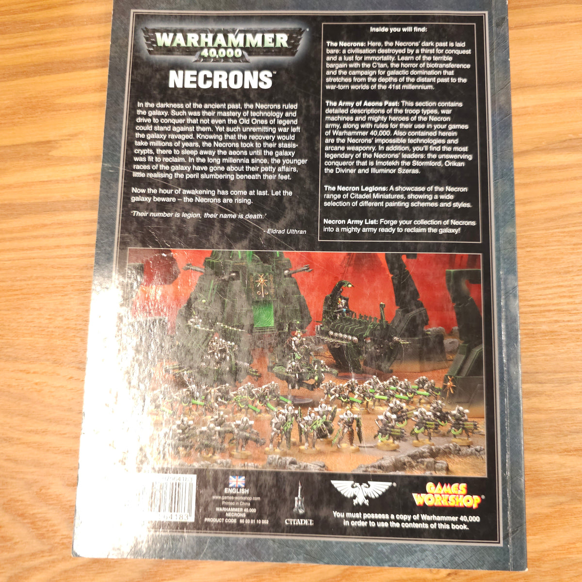 Warhammer 40,000 - Codex: Necrons - 5th edition; 2011 — photo 2 of 2