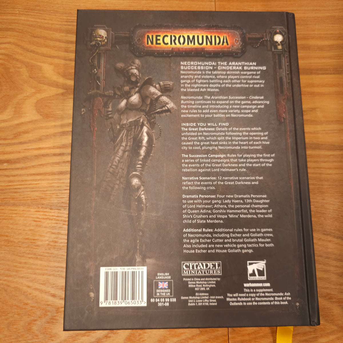 Necromunda - The Aranthian Succession: Cinderak Burning - 2017 relaunch; 2022 — photo 2 of 2