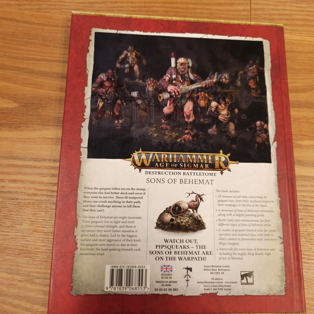 Age of Sigmar - Battletome: Sons of Behemat - 3rd edition; 2022 — photo 2 of 2