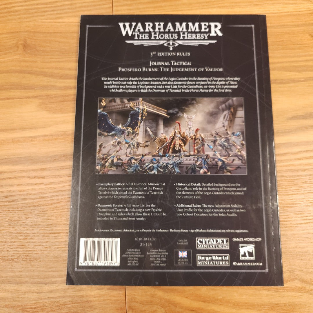 The Horus Heresy - Journal Tactica: Prospero Burns - The Judgement of Valdor - 3rd edition; 2026 — photo 2 of 2