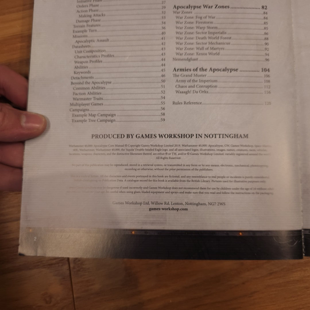 Warhammer 40,000 - Apocalypse: Field Manual - 2019 Apocalypse; 2019 — photo 2 of 2