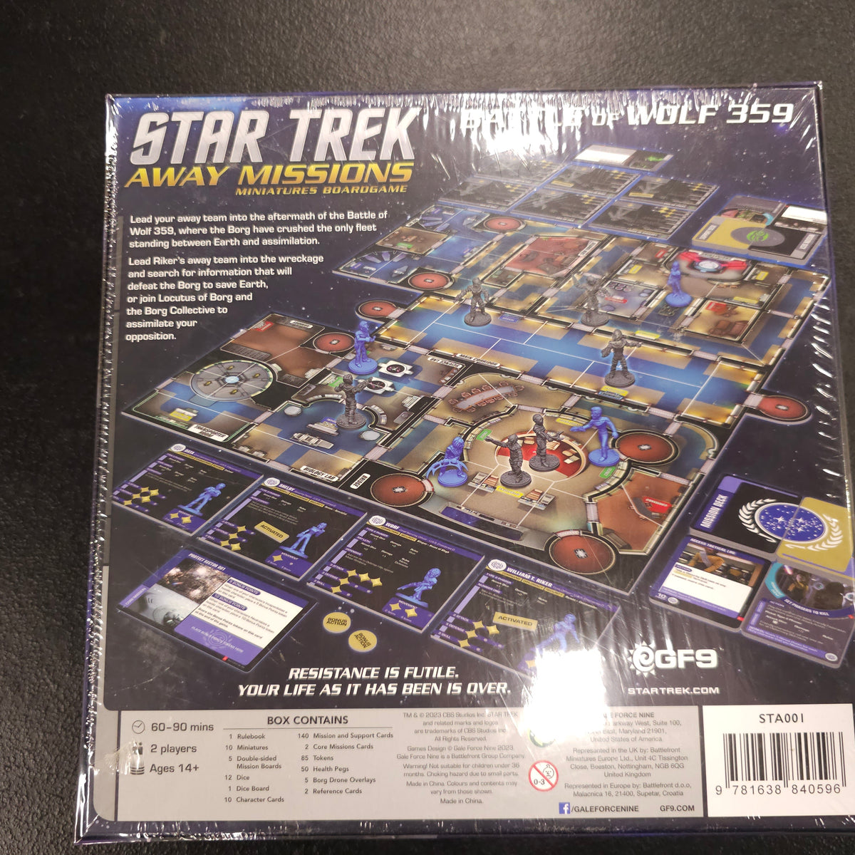 Battle of Wolf 359 Core Set - back packaging