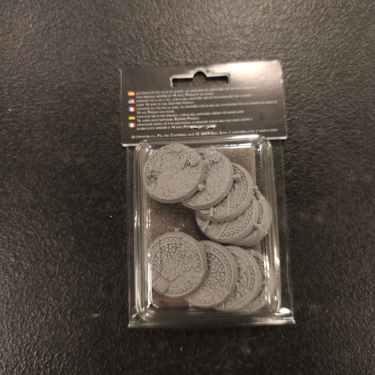 30mm Mounthaven Scenery Bases, Alpha Series - back packaging
