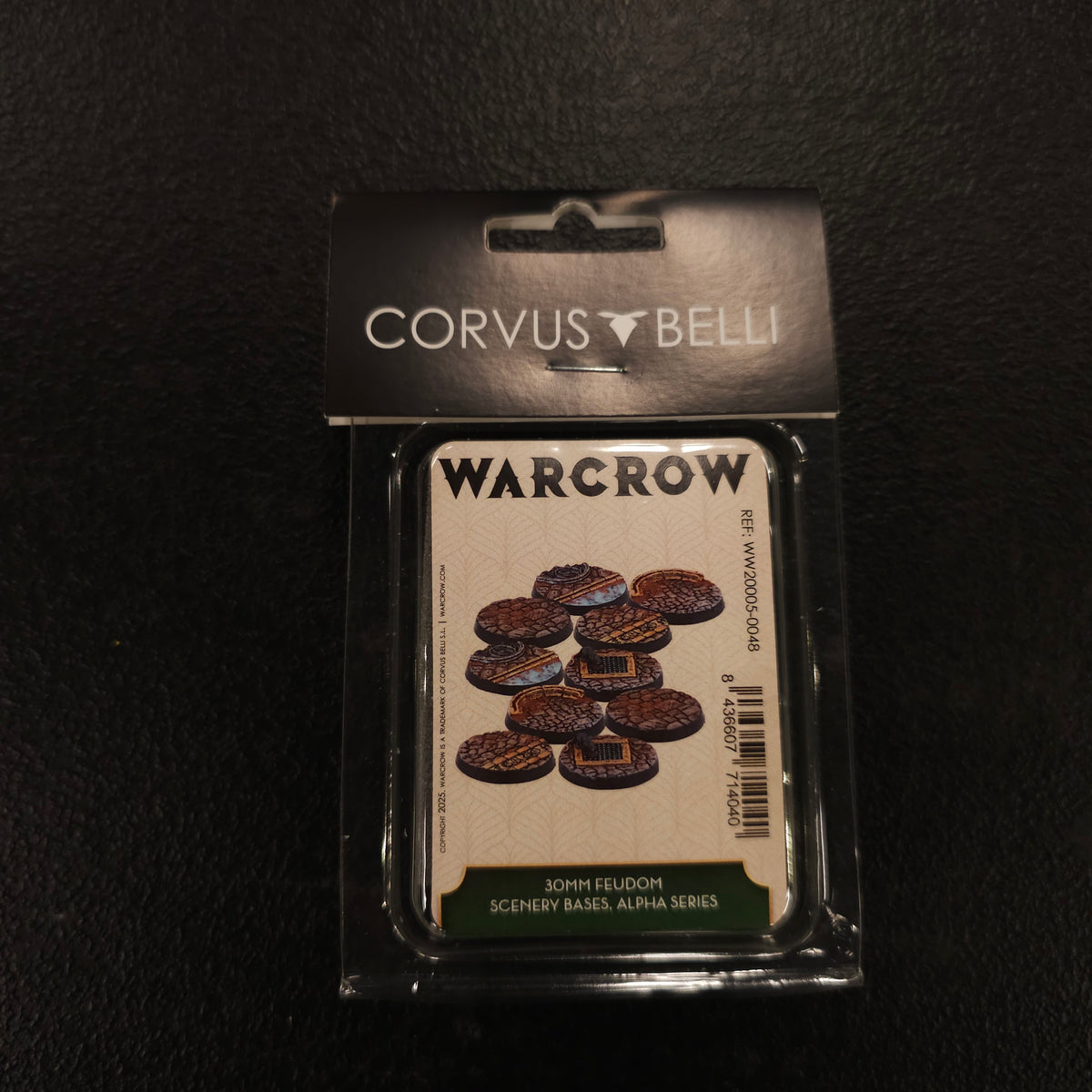 30mm Feudom Scenery Bases, Alpha Series - front packaging