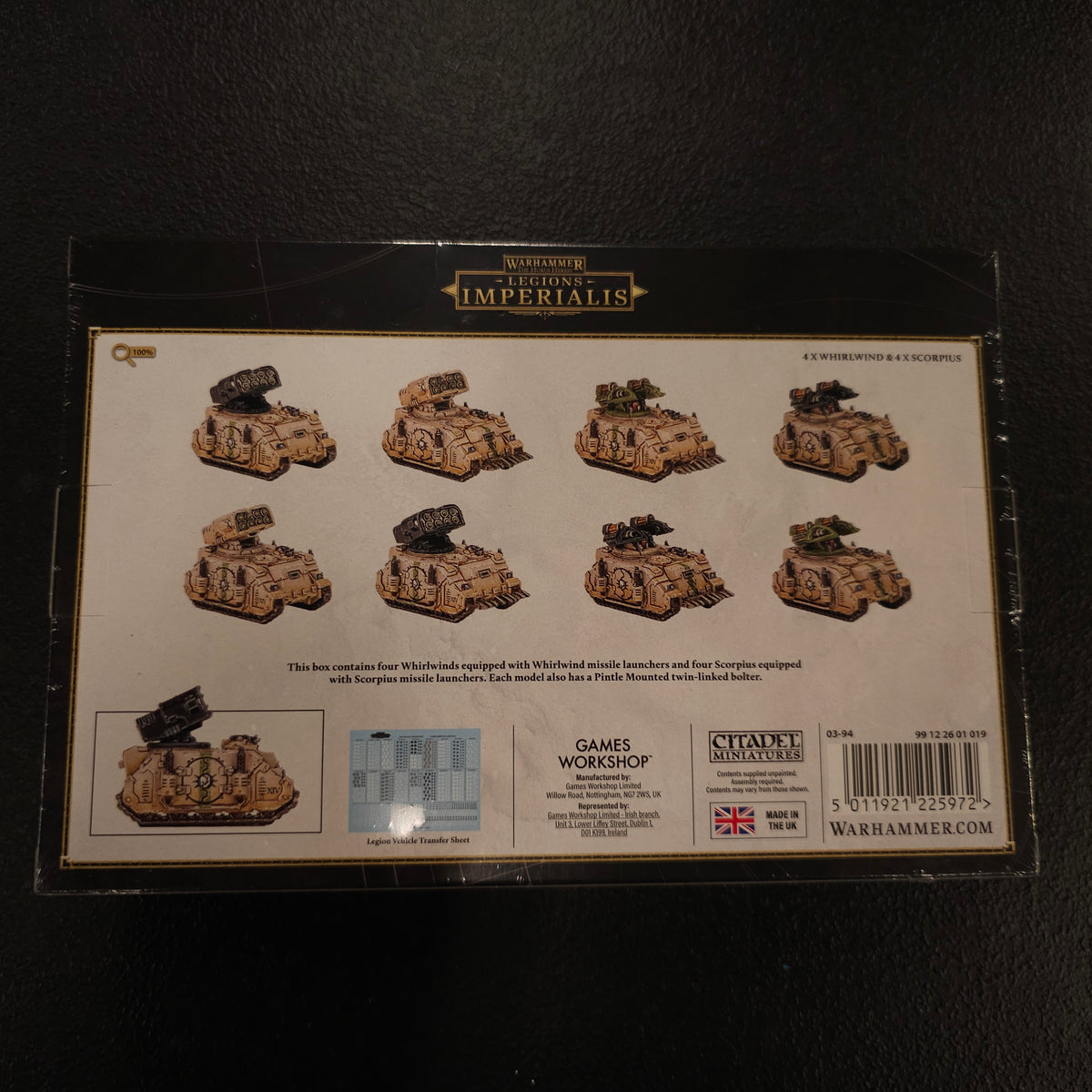 Whirlwind and Scorpius Missile Tank Squadrons - back packaging