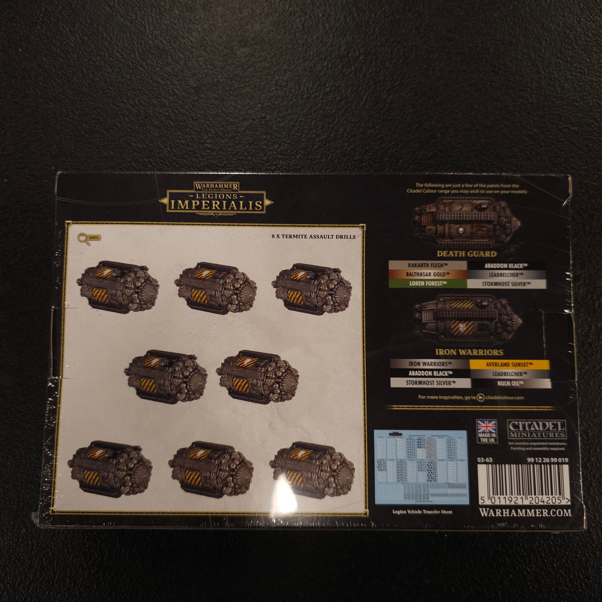 Termite Assault Drills - back packaging