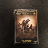 Mechanicum Army Cards - front packaging