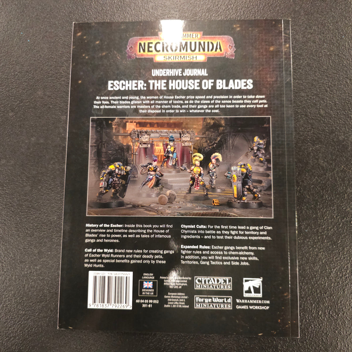 Underhive Journal: Escher - The House of Blades - back cover
