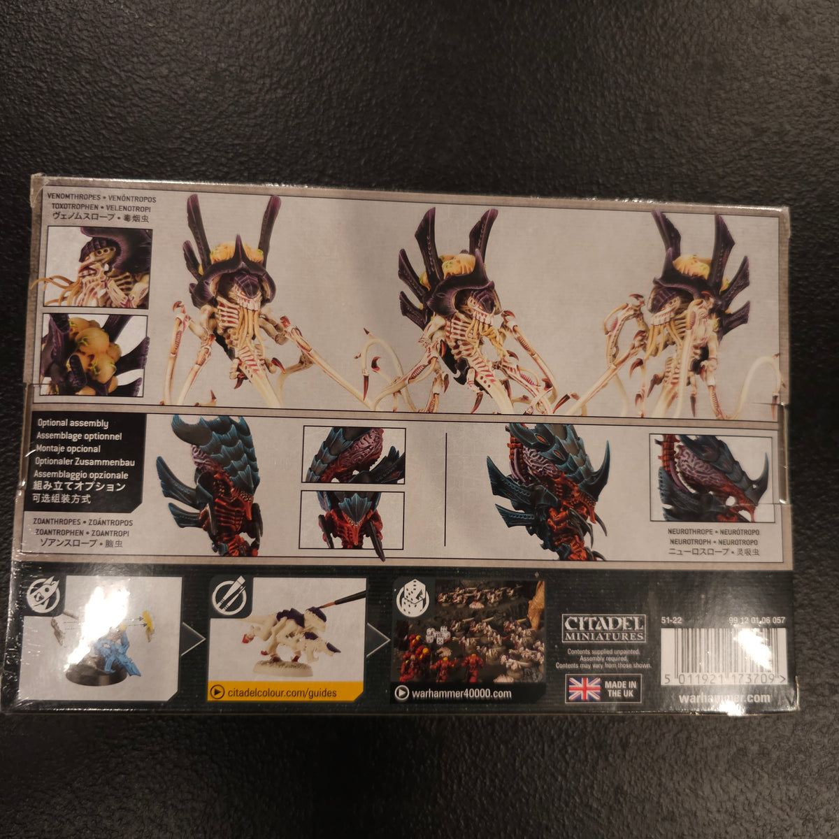 Venomthropes / Zoanthropes - back packaging