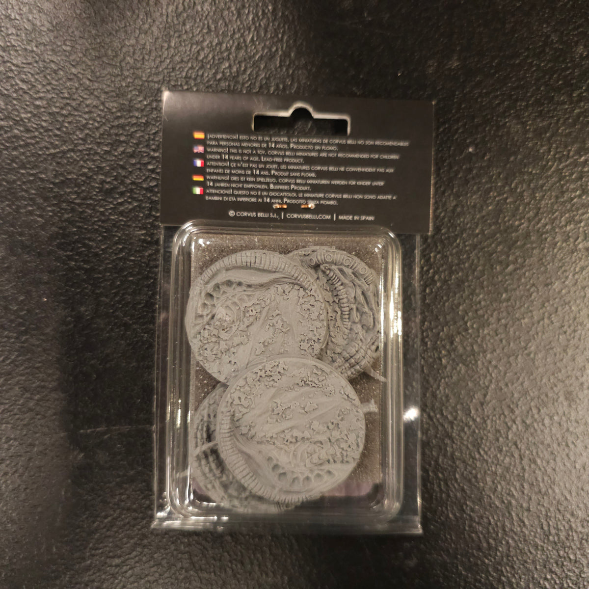 40mm Scenery Bases, Zeta Series - back packaging