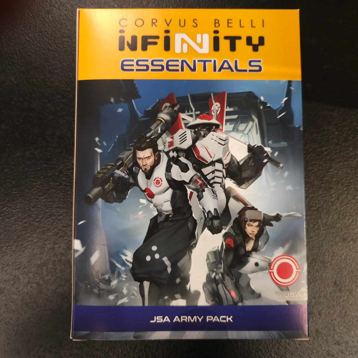Essentials JSA Army Pack - front packaging
