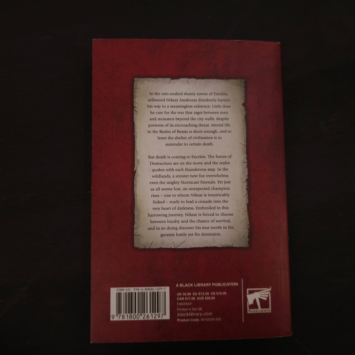 Age of Sigmar - Dominion - Paperback; 2021 - back cover