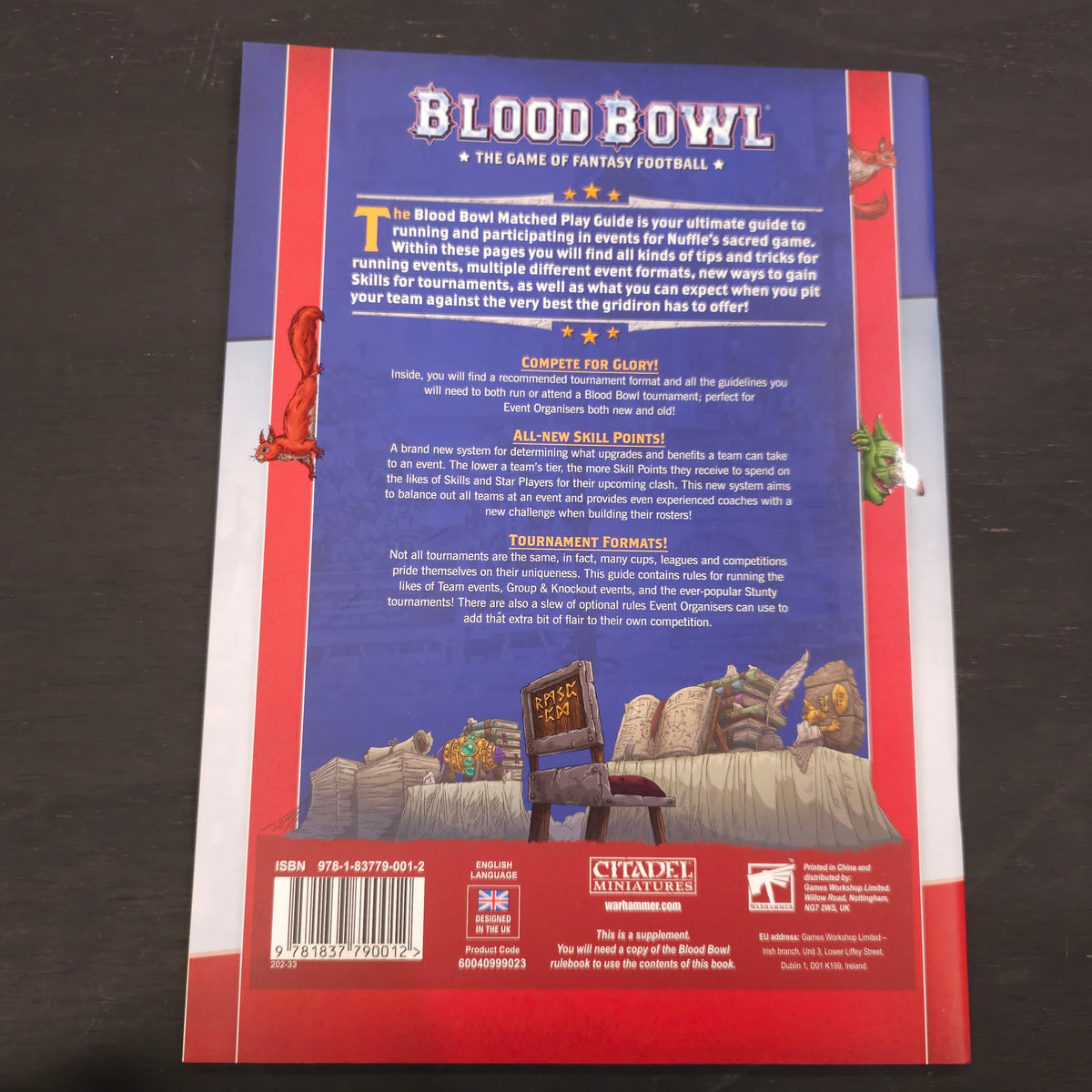 Blood Bowl - Matched Play Guide - Second Season edition; 2023 - back cover