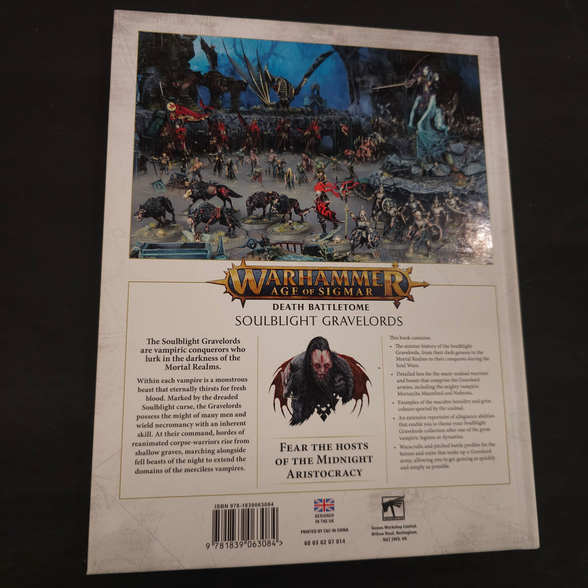 Age of Sigmar - Death Battletome: Soulblight Gravelords - 2nd edition; 2021 - back cover