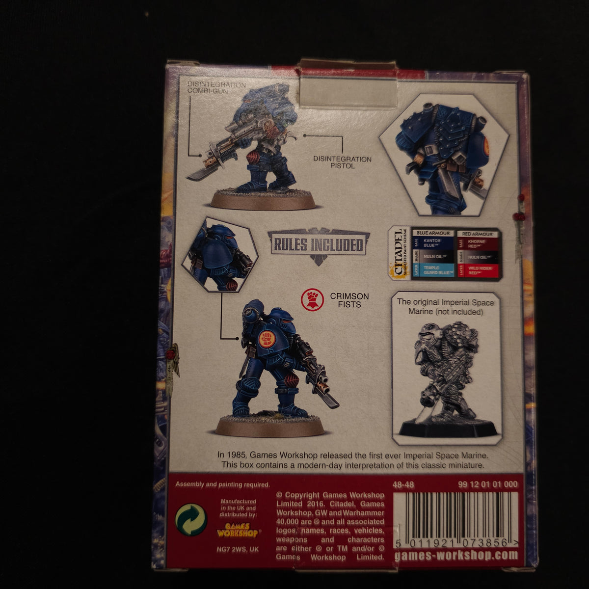 Imperial Space Marine - 2016 Commemorative Model — additional product photograph 2
